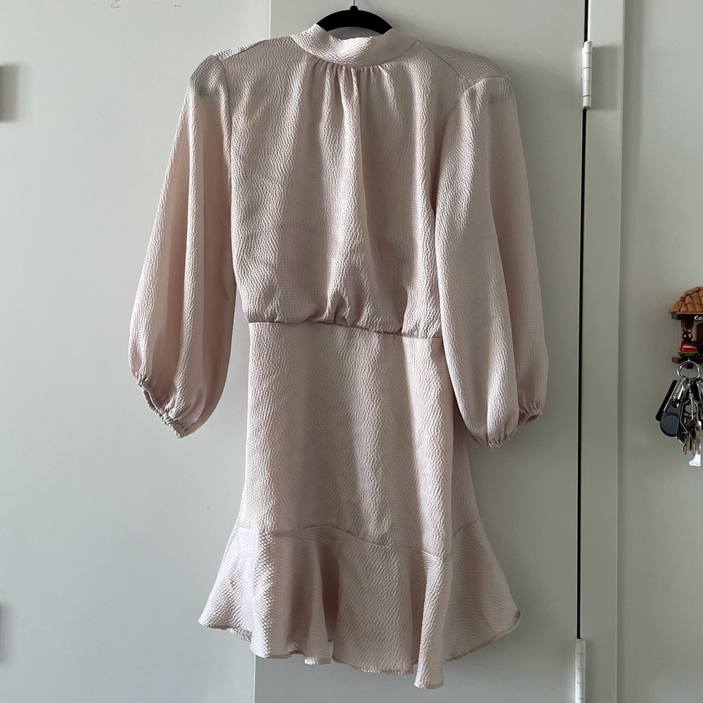 Call Me Angel Satin Dress - Champagne